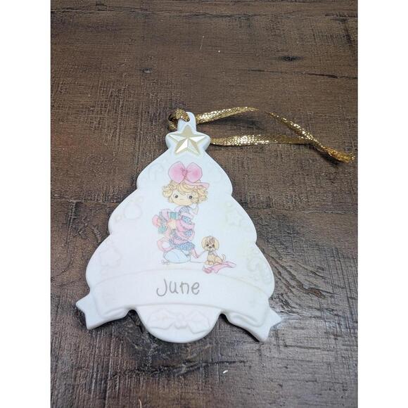 Precious Moments June Pearl Christmas Ornament - Picture 1 of 8